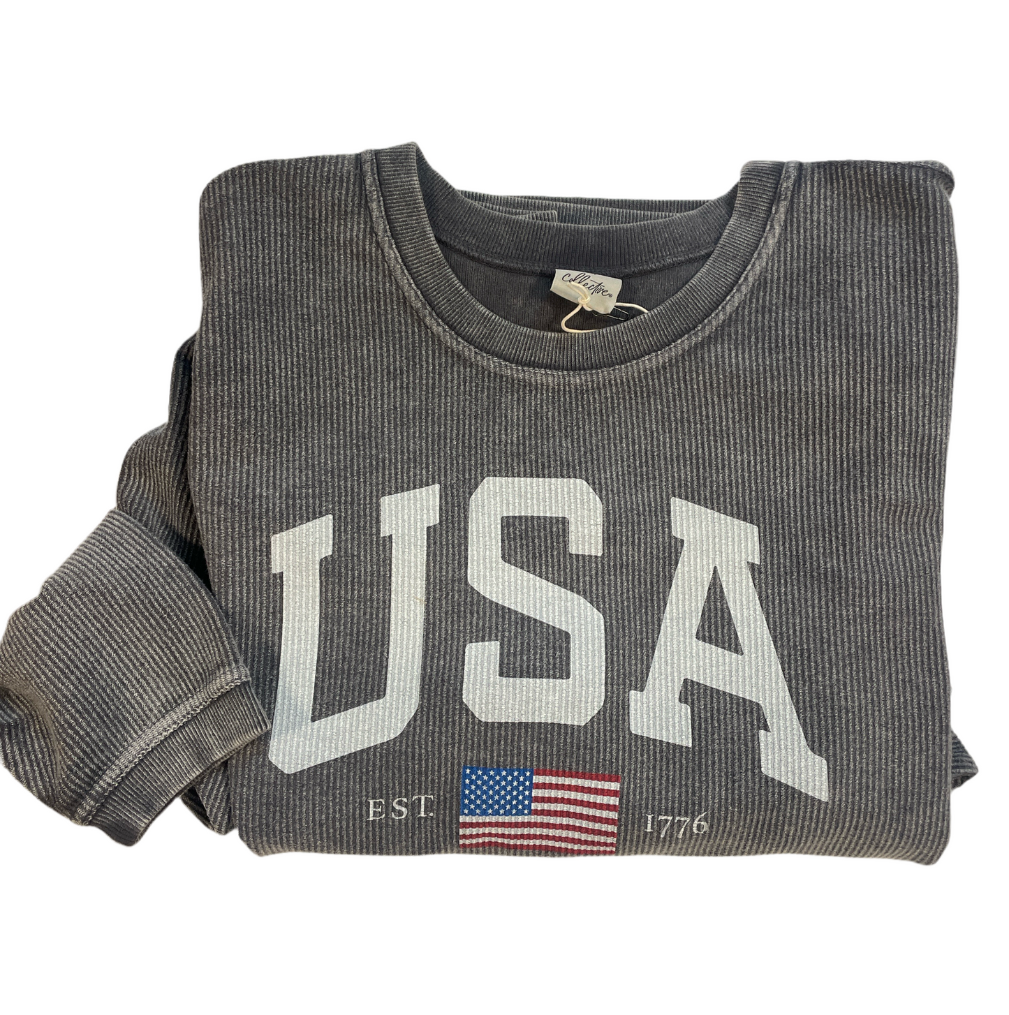 USA Est. 1776 Thermal Vintage Pullover